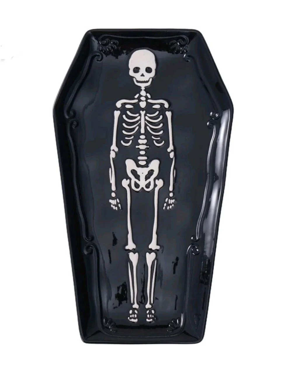 Skeleton Figural Ceramic Tray
